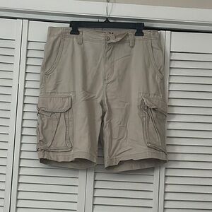 Old Navy Tan Cargo Shorts Relaxed Fit Lightweight